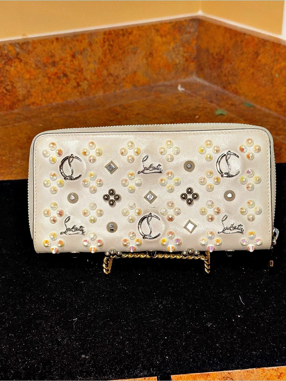 Christian Louboutin Panettone "Loubinthesky" Wallet, EUC